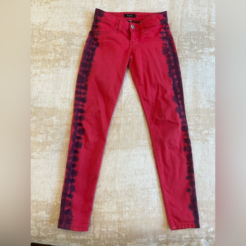 STS Blue Jeans Red Tie Dye